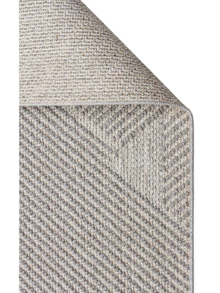 Clam Serisi Bukle Dokuma Modern Gri Renk Halı EH-5407