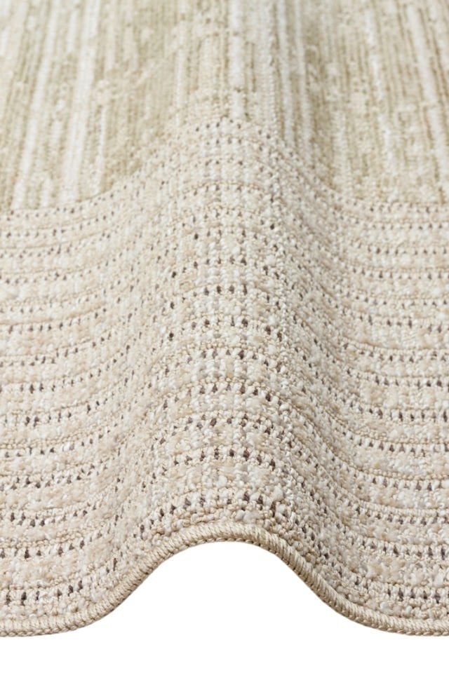 Soul Serisi Yumuşak Dokulu Krem/Yeşil Renk Modern Halı EH-2040