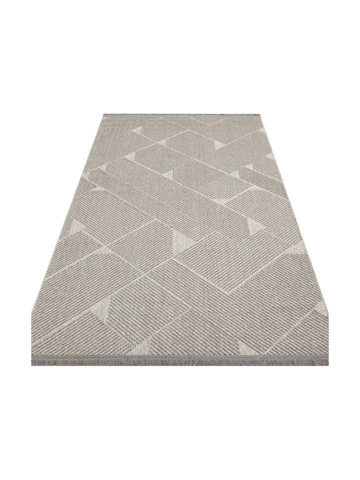 Clam Serisi Bukle Dokuma Modern Gri Renk Halı EH-5407