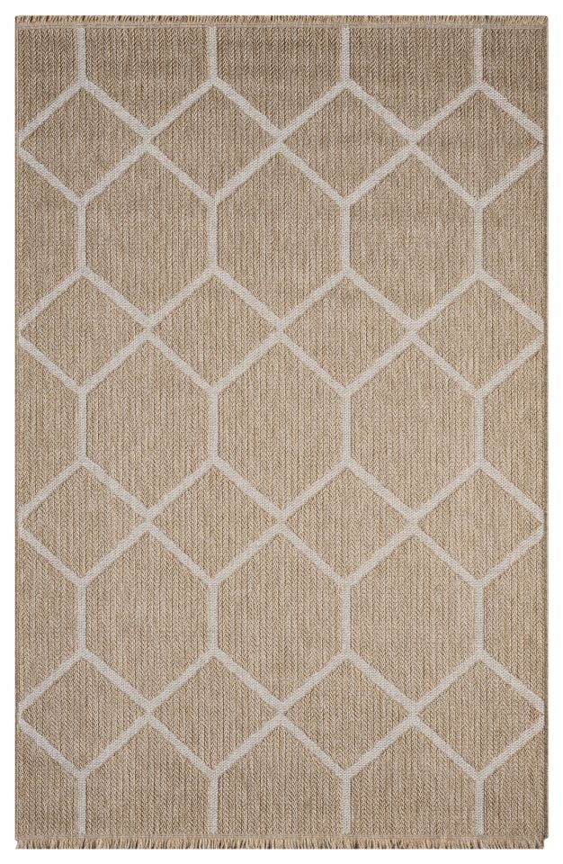 Avina Serisi Bej/Beyaz Kolay Temizlenebilir Sisal Halı SH-19