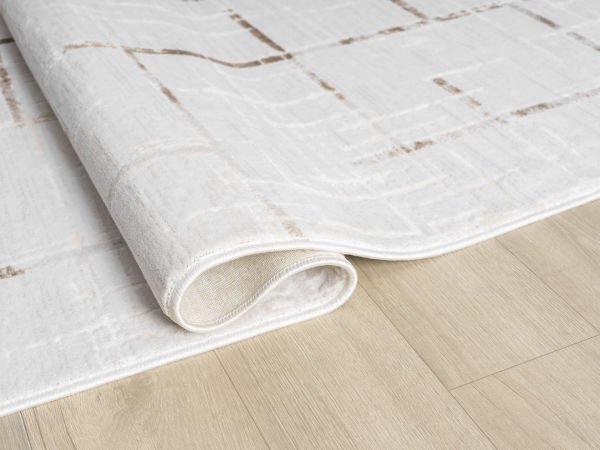 Verona Serisi Bej Renk Akrilik Makine Halısı SH-5118K