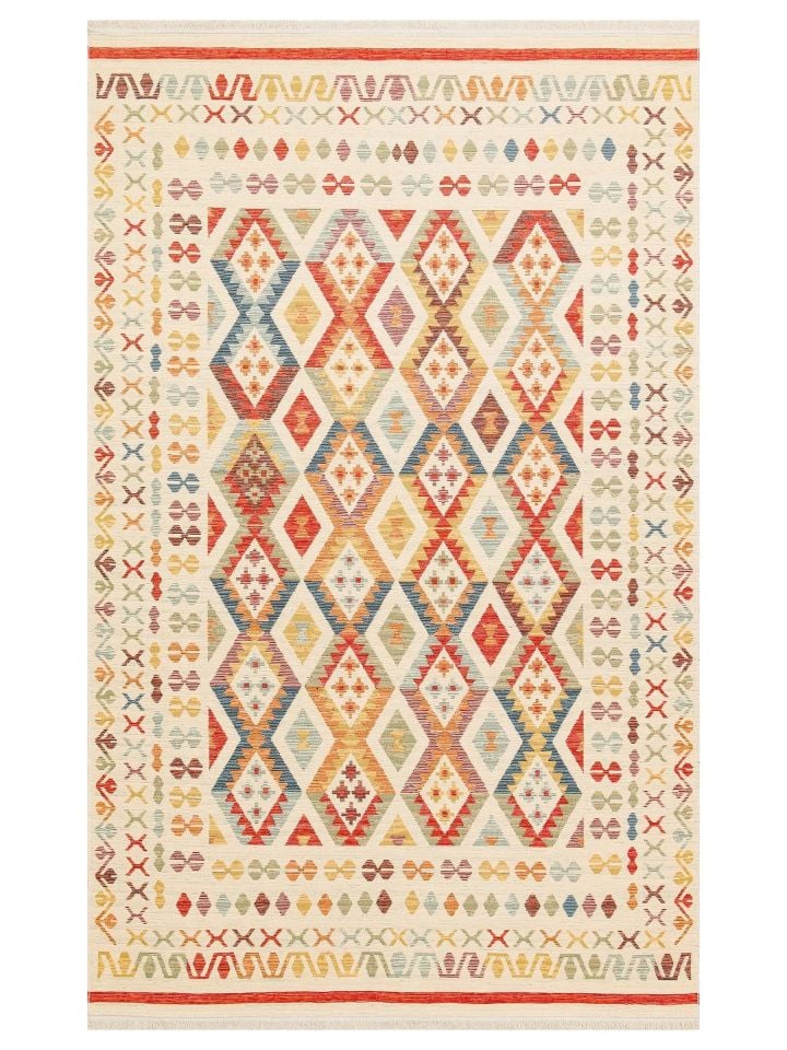 Eva Kilim Çift Taraflı Kullanıma Uygun Yıkanabilir Kilim EH-08