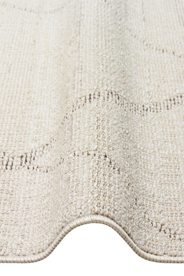 Soul Serisi Yumuşak Dokulu Krem/Gri Renk Modern Halı EH-2041