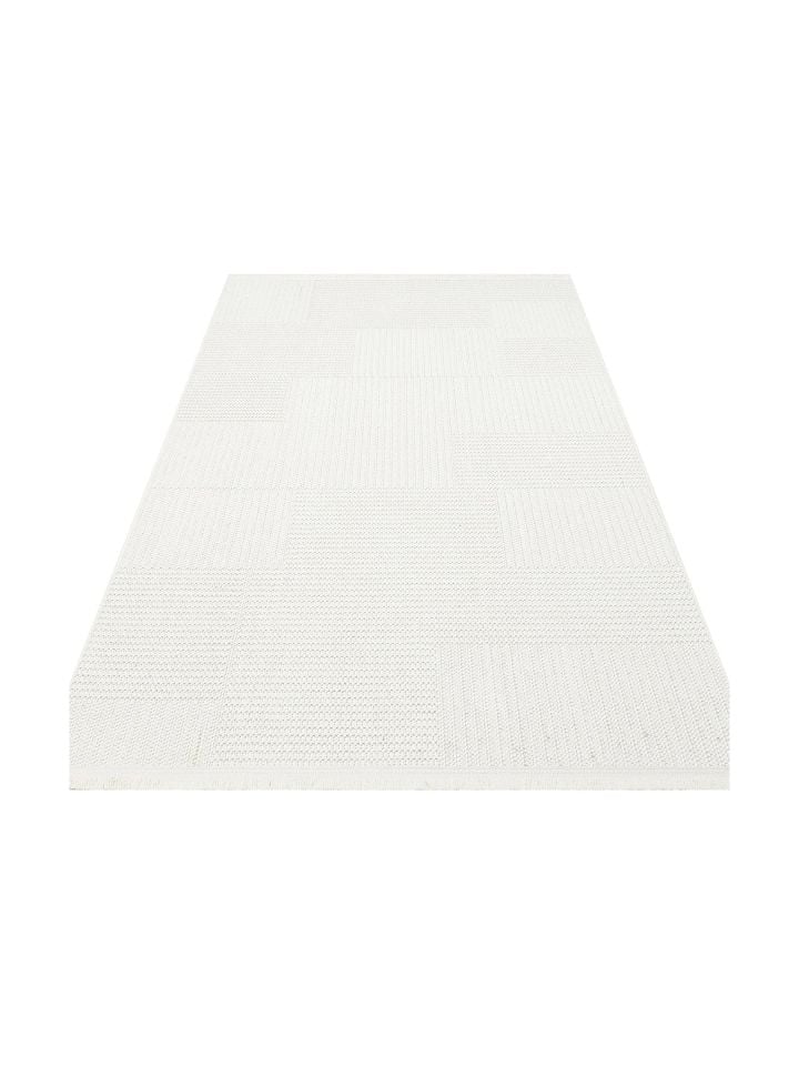 Clam Serisi Bukle Dokuma Modern Ekru Renk Halı EH-5408