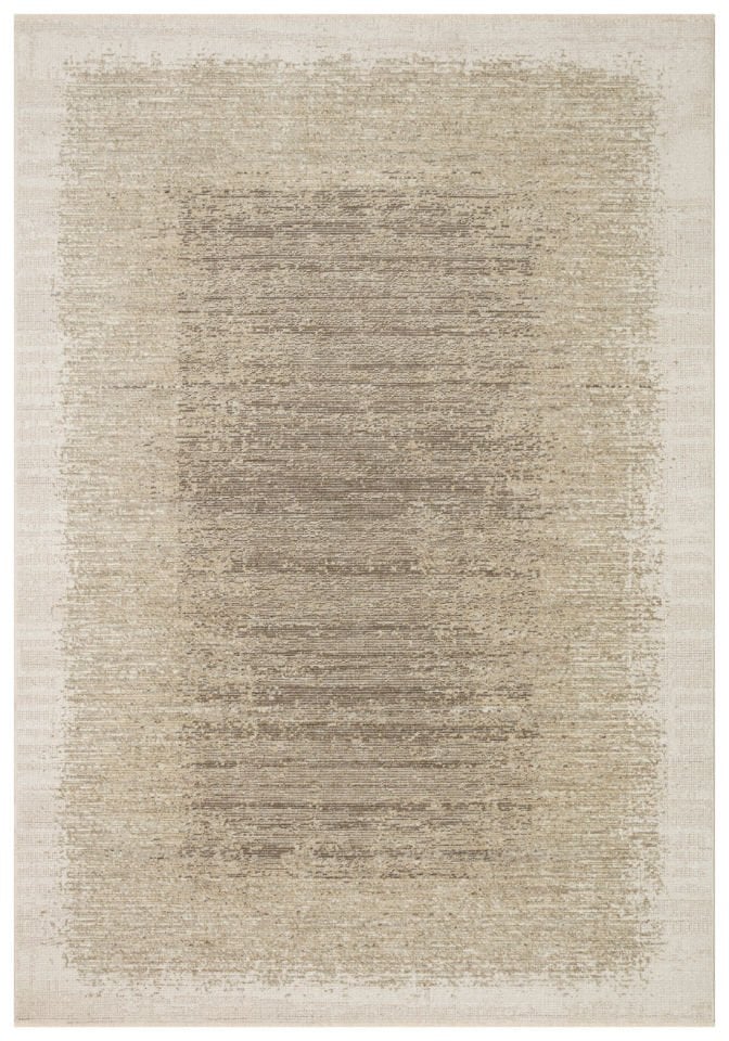 Soul Serisi Yumuşak Dokulu Krem/Yeşil Renk Modern Halı EH-2042