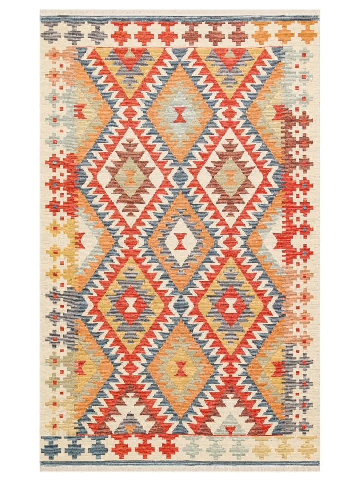 Eva Kilim Çift Taraflı Kullanıma Uygun Yıkanabilir Kilim EH-09