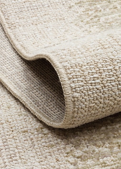 Soul Serisi Yumuşak Dokulu Krem/Yeşil Renk Modern Halı EH-2042