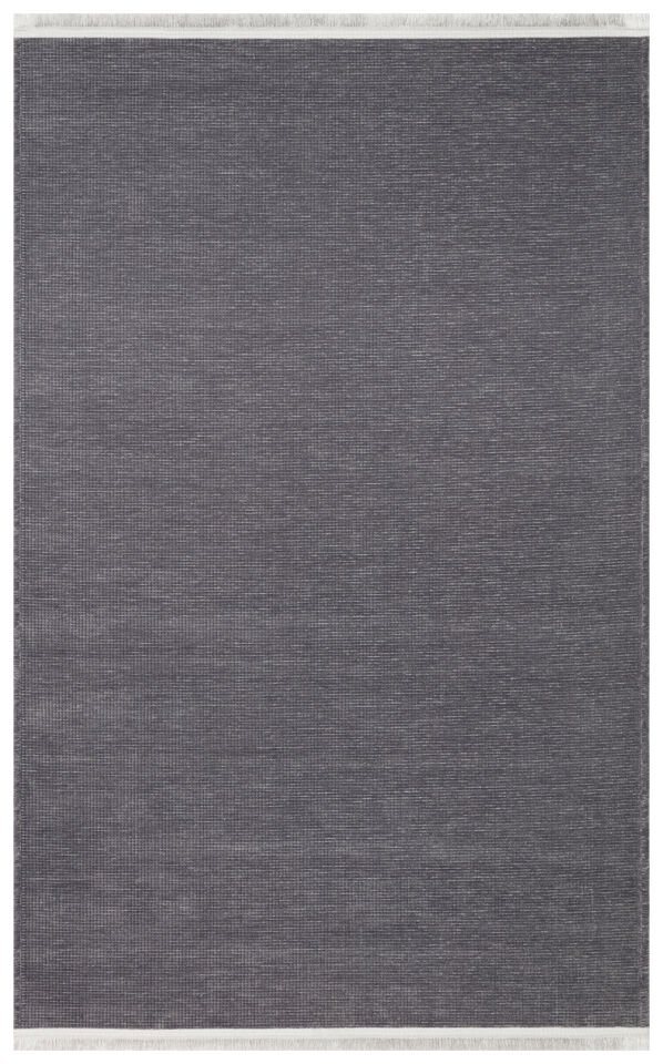 Mercan Serisi Antrasit Renk Makinede Yıkanabilir Kilim NX-3046