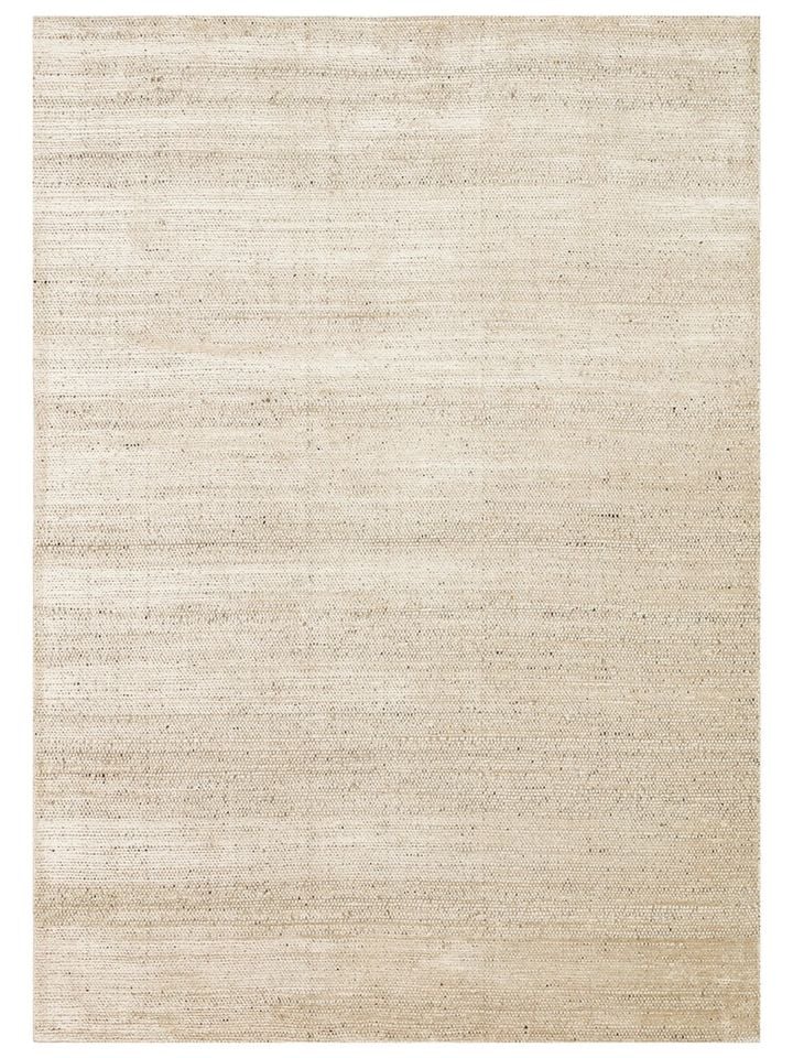 Aden Serisi Yün ve Viskonun Ahenkli Buluşması Ultra Ağır El Dokuma Bej Renk Halı NX-3699