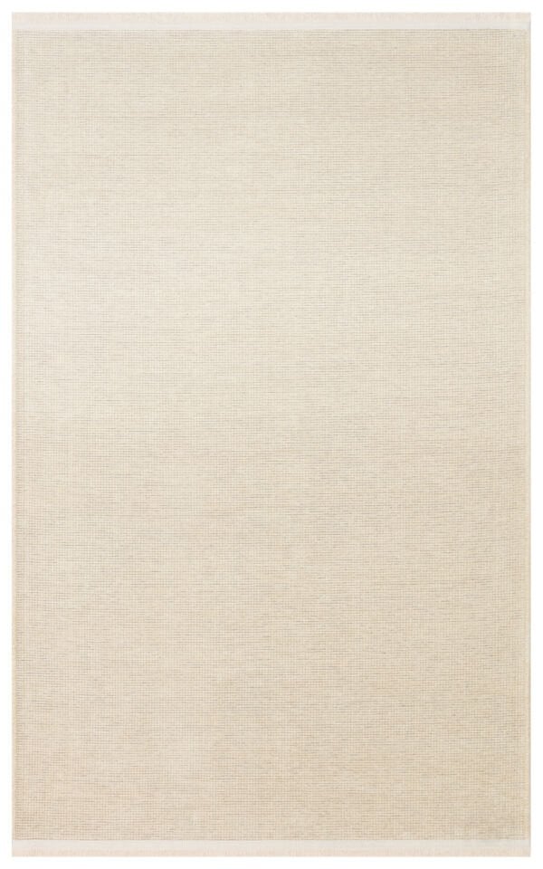 Mercan Serisi Bej Renk Makinede Yıkanabilir Kilim NX-3047