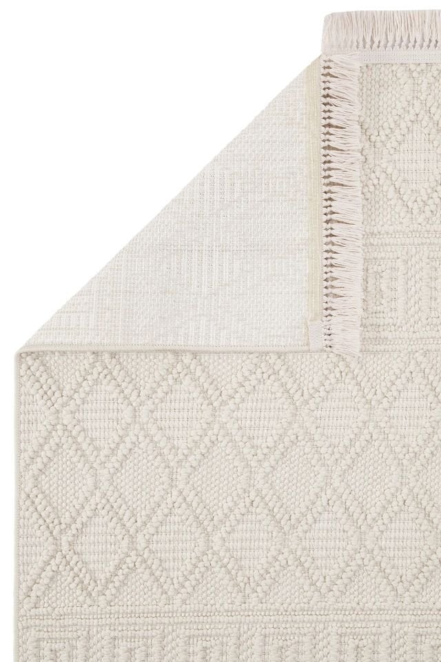 Clam Serisi Bukle Modern Ekru Renk Halı NX-3009K