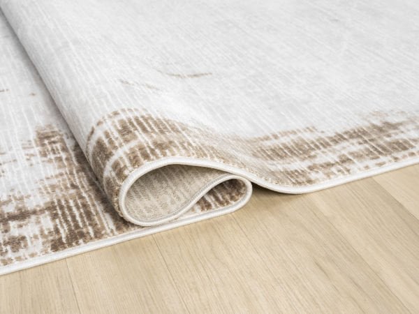 Verona Serisi Bej Renk Akrilik Makine Halısı SH-5120K