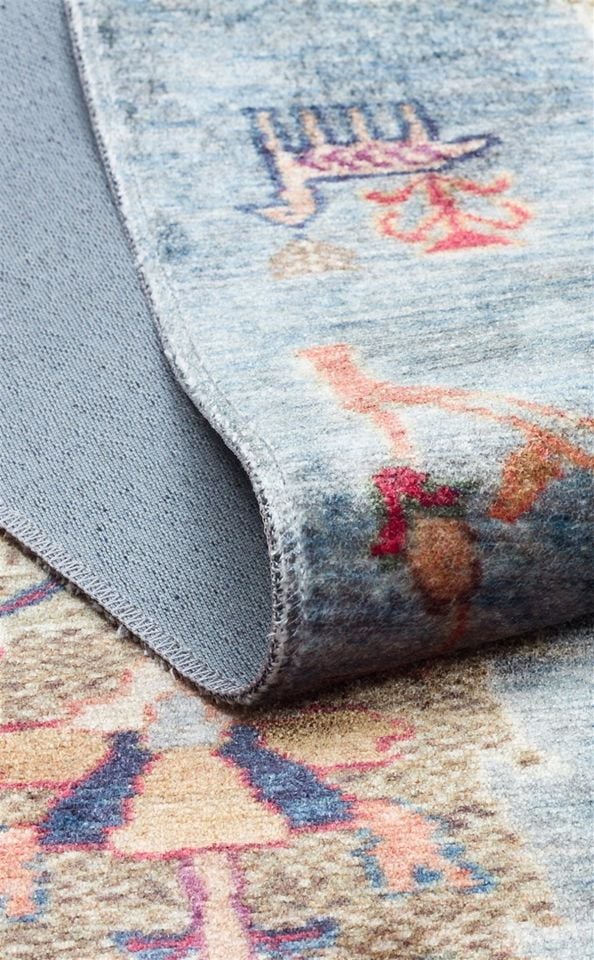 Luna Serisi Multi Renk Makinede Yıkanabilir Halı EH-0271