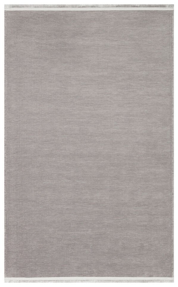 Mercan Serisi Gri Renk Makinede Yıkanabilir Kilim NX-3048