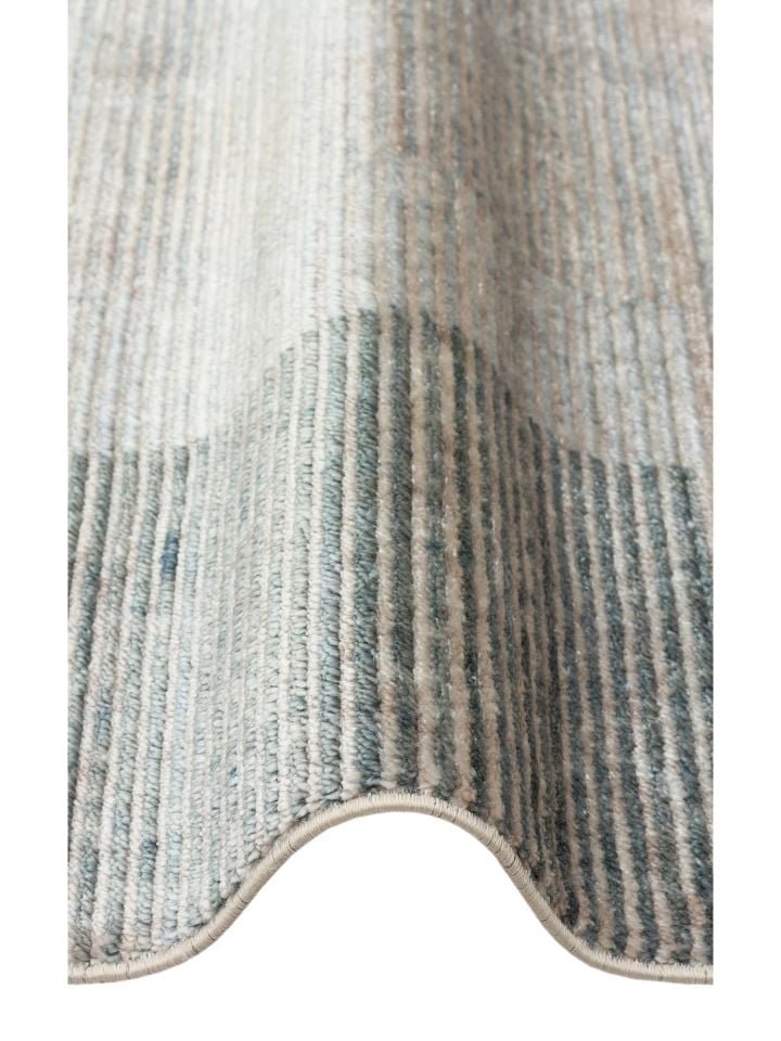 Silky Loom %100 Tencel El Dokuması Modern Kara Tezgah Halısı NX-665