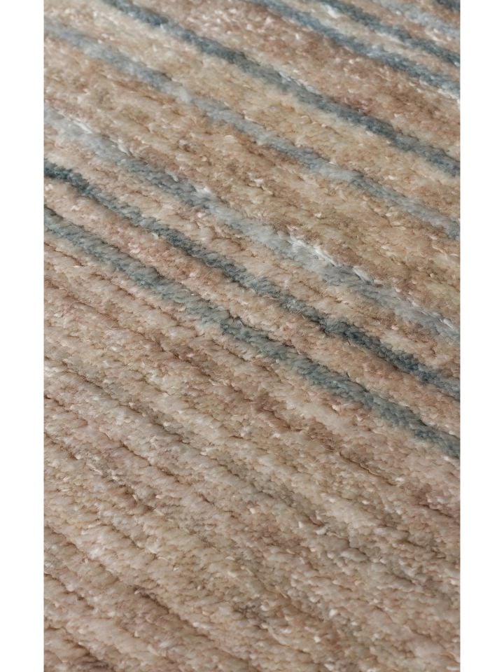 Silky Loom %100 Tencel El Dokuması Modern Kara Tezgah Halısı NX-665