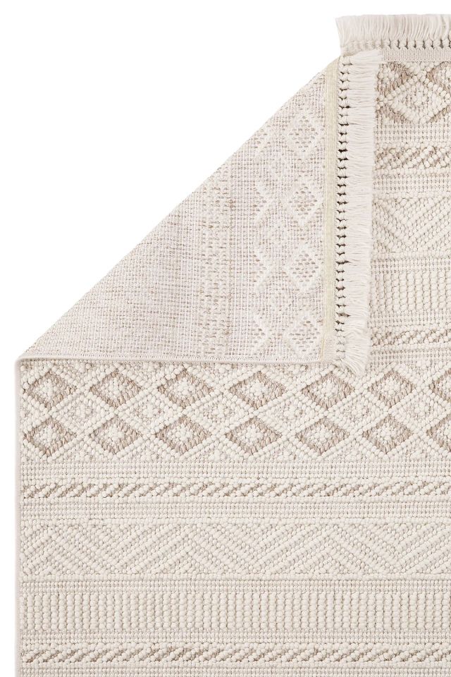 Clam Serisi Bukle Modern Ekru/Bej Renk Halı NX-3021K