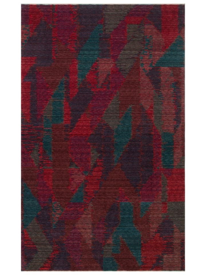 Silky Loom %100 Tencel El Dokuması Modern Kara Tezgah Halısı NX-666