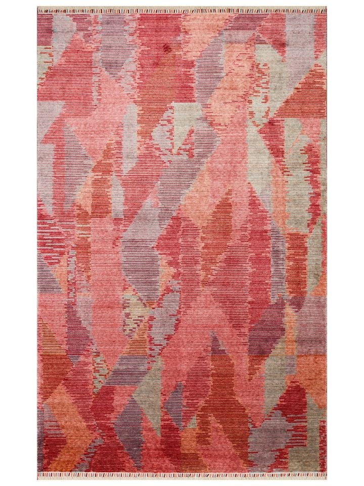 Silky Loom %100 Tencel El Dokuması Modern Kara Tezgah Halısı NX-667