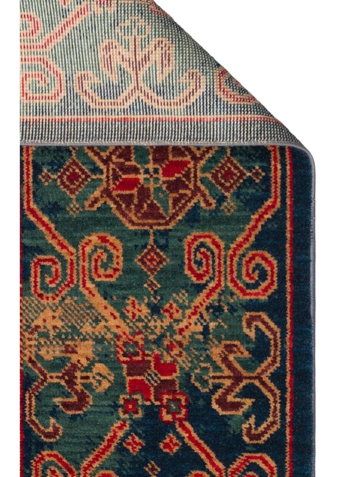 Mezopotamya Serisi Anadolu Motifli %100 Yeni Zelanda Yünü Kara Tezgah Halısı NX-674