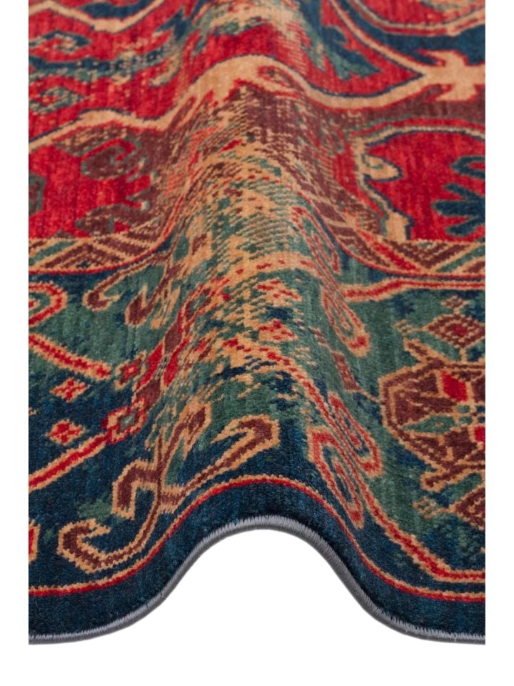 Mezopotamya Serisi Anadolu Motifli %100 Yeni Zelanda Yünü Kara Tezgah Halısı NX-674