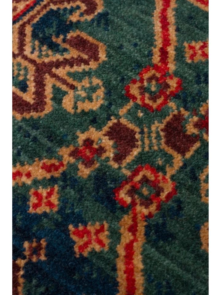 Mezopotamya Serisi Anadolu Motifli %100 Yeni Zelanda Yünü Kara Tezgah Halısı NX-674