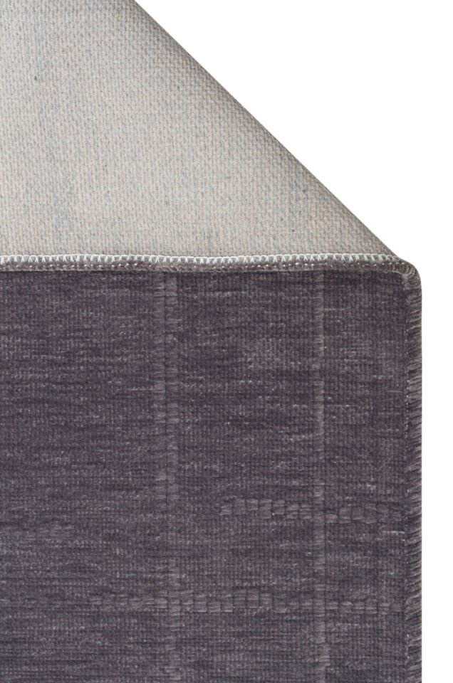 Mercan Serisi Antrasit Renk Makinede Yıkanabilir Kilim NX-3051