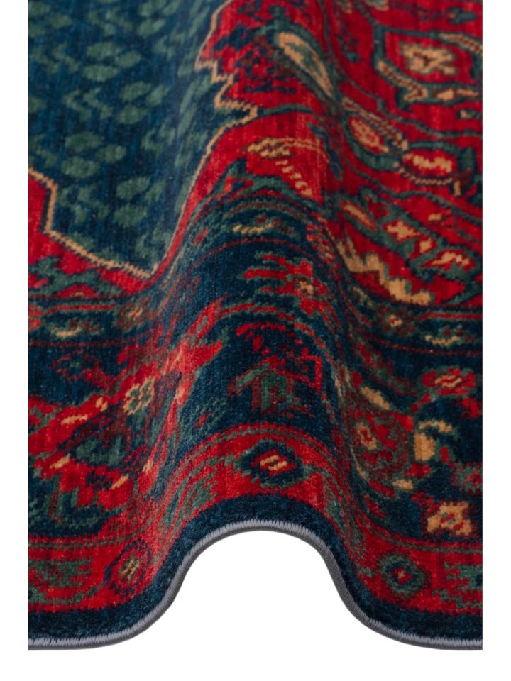 Mezopotamya Serisi Anadolu Motifli %100 Yeni Zelanda Yünü Kara Tezgah Halısı NX-675