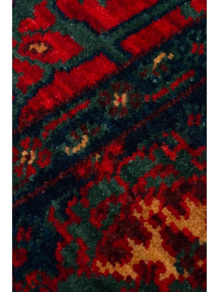 Mezopotamya Serisi Anadolu Motifli %100 Yeni Zelanda Yünü Kara Tezgah Halısı NX-675