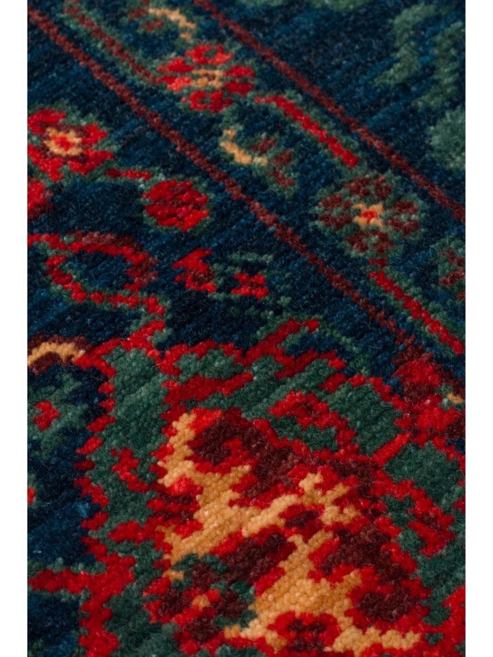 Mezopotamya Serisi Anadolu Motifli %100 Yeni Zelanda Yünü Kara Tezgah Halısı NX-675