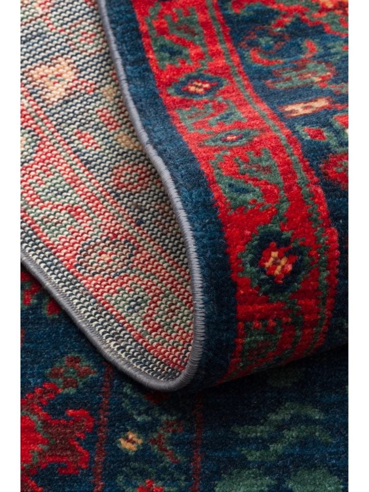 Mezopotamya Serisi Anadolu Motifli %100 Yeni Zelanda Yünü Kara Tezgah Halısı NX-675