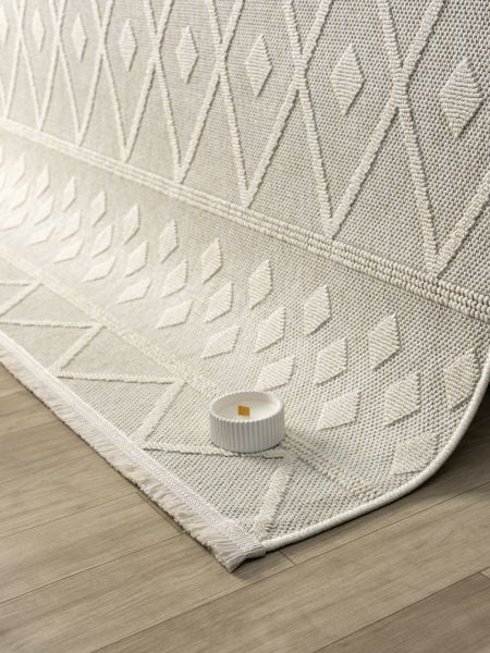 Avina Serisi Krem Kolay Temizlenebilir Sisal Halı SH-28