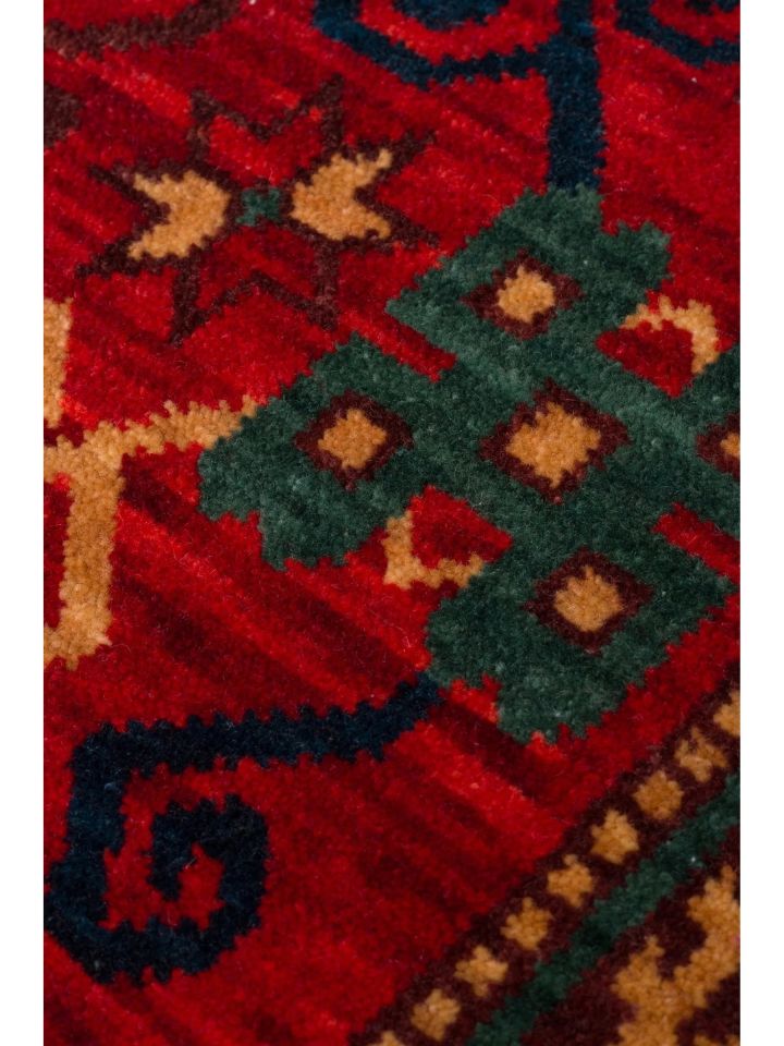 Mezopotamya Serisi Anadolu Motifli %100 Yeni Zelanda Yünü Kara Tezgah Halısı NX-676