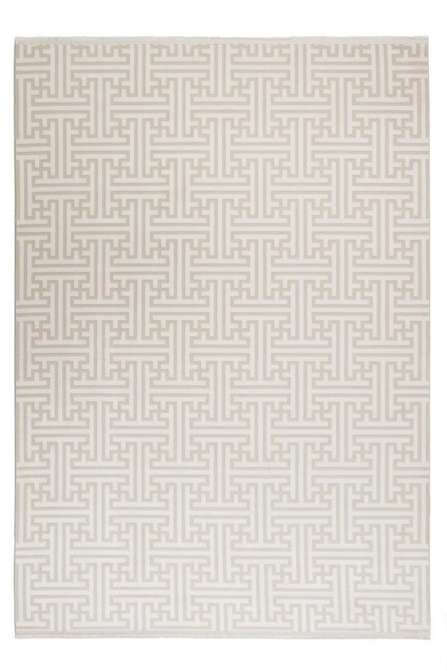 Monza Serisi Krem Renk Akrilik Halı LH-1128K