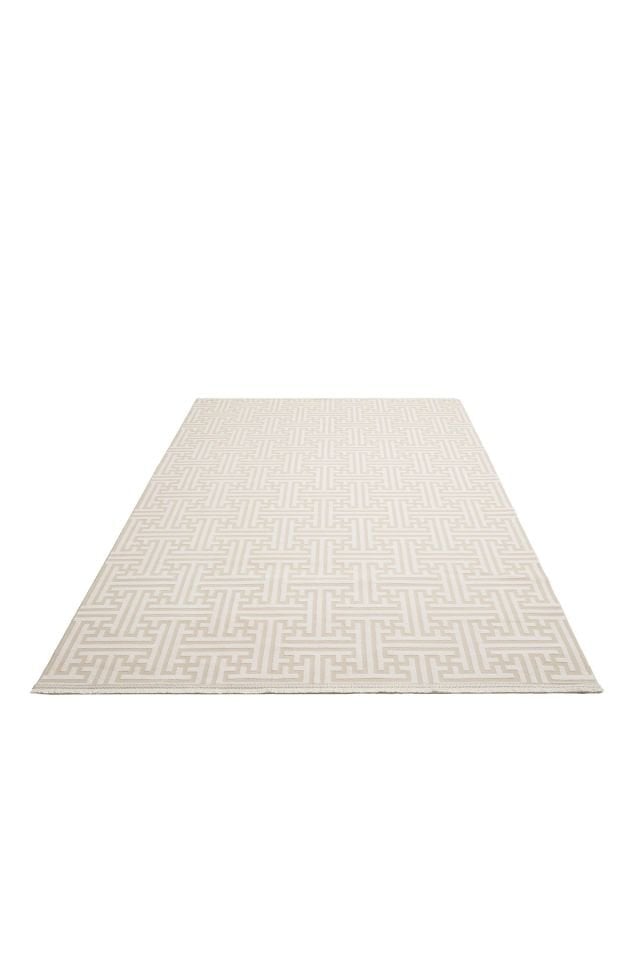 Monza Serisi Krem Renk Akrilik Halı LH-1128K