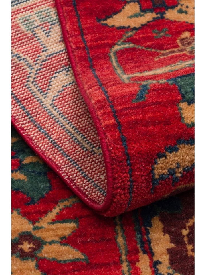 Mezopotamya Serisi Anadolu Motifli %100 Yeni Zelanda Yünü Kara Tezgah Halısı NX-677