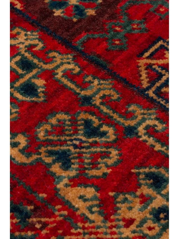 Mezopotamya Serisi Anadolu Motifli %100 Yeni Zelanda Yünü Kara Tezgah Halısı NX-678