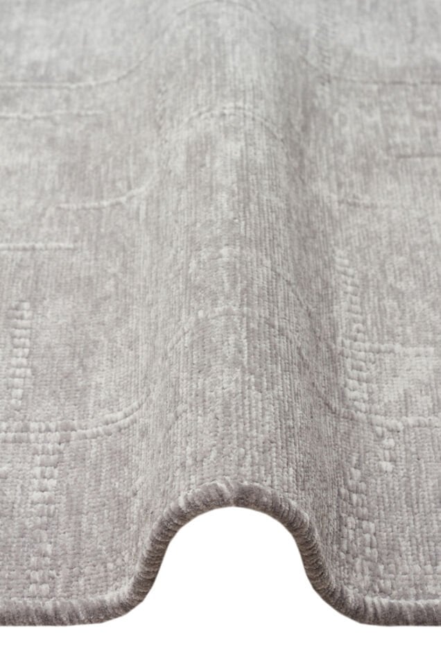 Mercan Serisi Gri Renk Makinede Yıkanabilir Kilim NX-3053