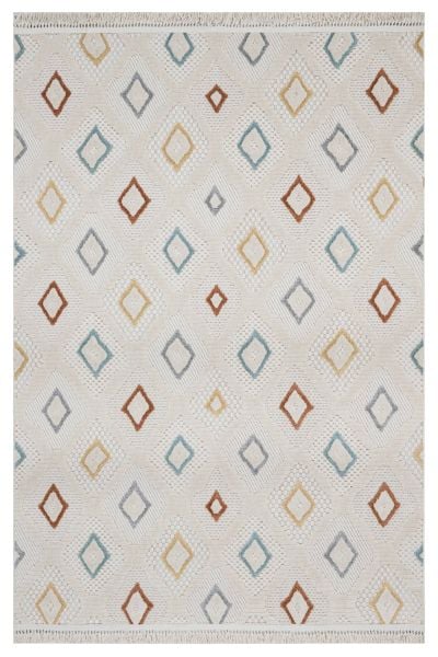 Vals Serisi Multi Renk Modern Halı NX-3011