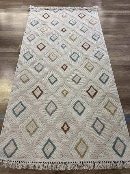 Vals Serisi Multi Renk Modern Halı NX-3011