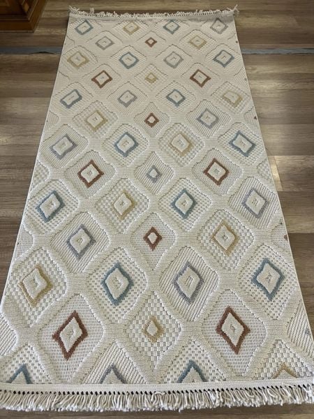 Vals Serisi Multi Renk Modern Halı NX-3011