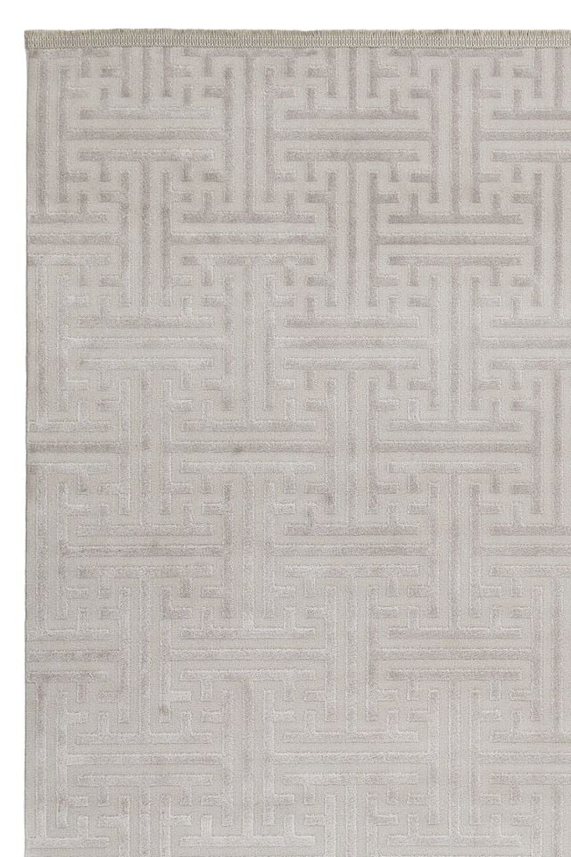 Monza Serisi Gri Renk Akrilik Halı LH-1128G