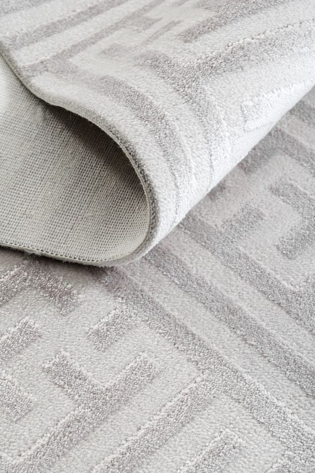 Monza Serisi Gri Renk Akrilik Halı LH-1128G