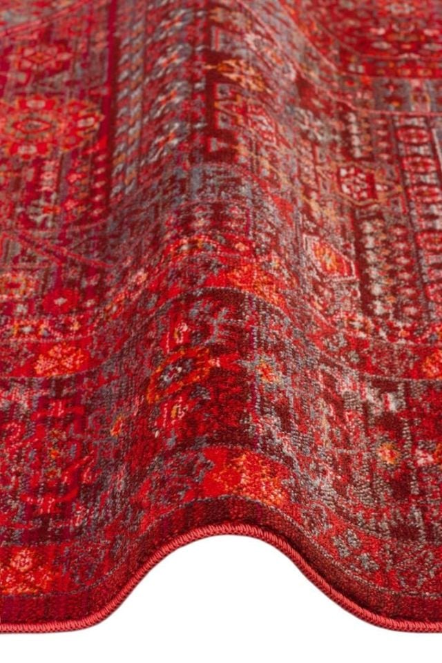 Luna Serisi Bordo Renk Makine Halısı EH-0272