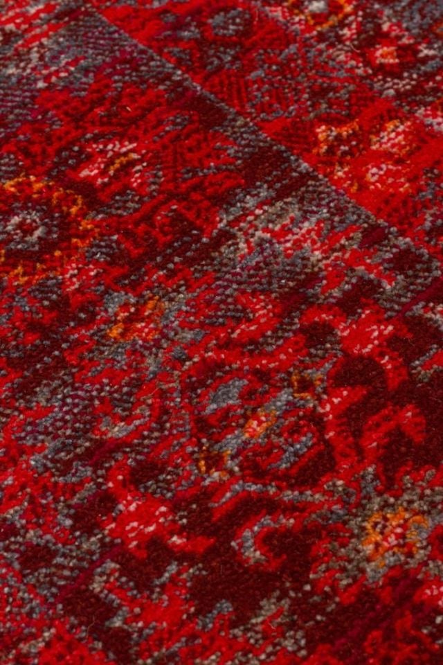 Luna Serisi Bordo Renk Makine Halısı EH-0272