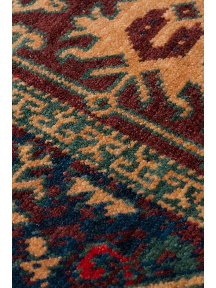 Mezopotamya Serisi Anadolu Motifli %100 Yeni Zelanda Yünü Kara Tezgah Halısı NX-681