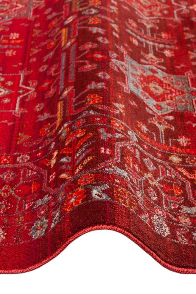 Luna Serisi Bordo Renk Makine Halısı EH-0273