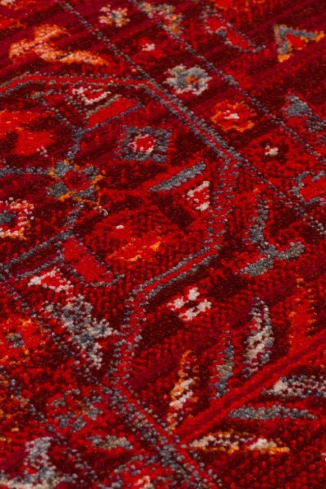 Luna Serisi Bordo Renk Makine Halısı EH-0273