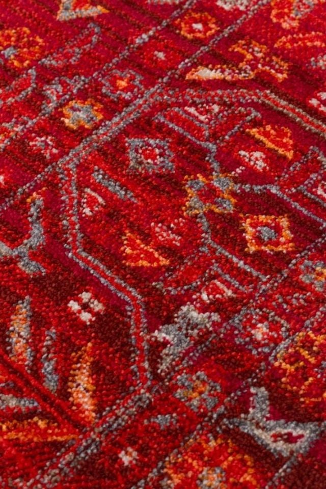 Luna Serisi Bordo Renk Makine Halısı EH-0273