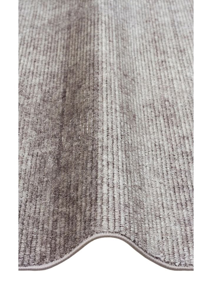 Nova Serisi %100 Tencel İpeği ile Dokunan Hav Vermeyen Antrasit Modern Kara Tezgah Halısı NX-682